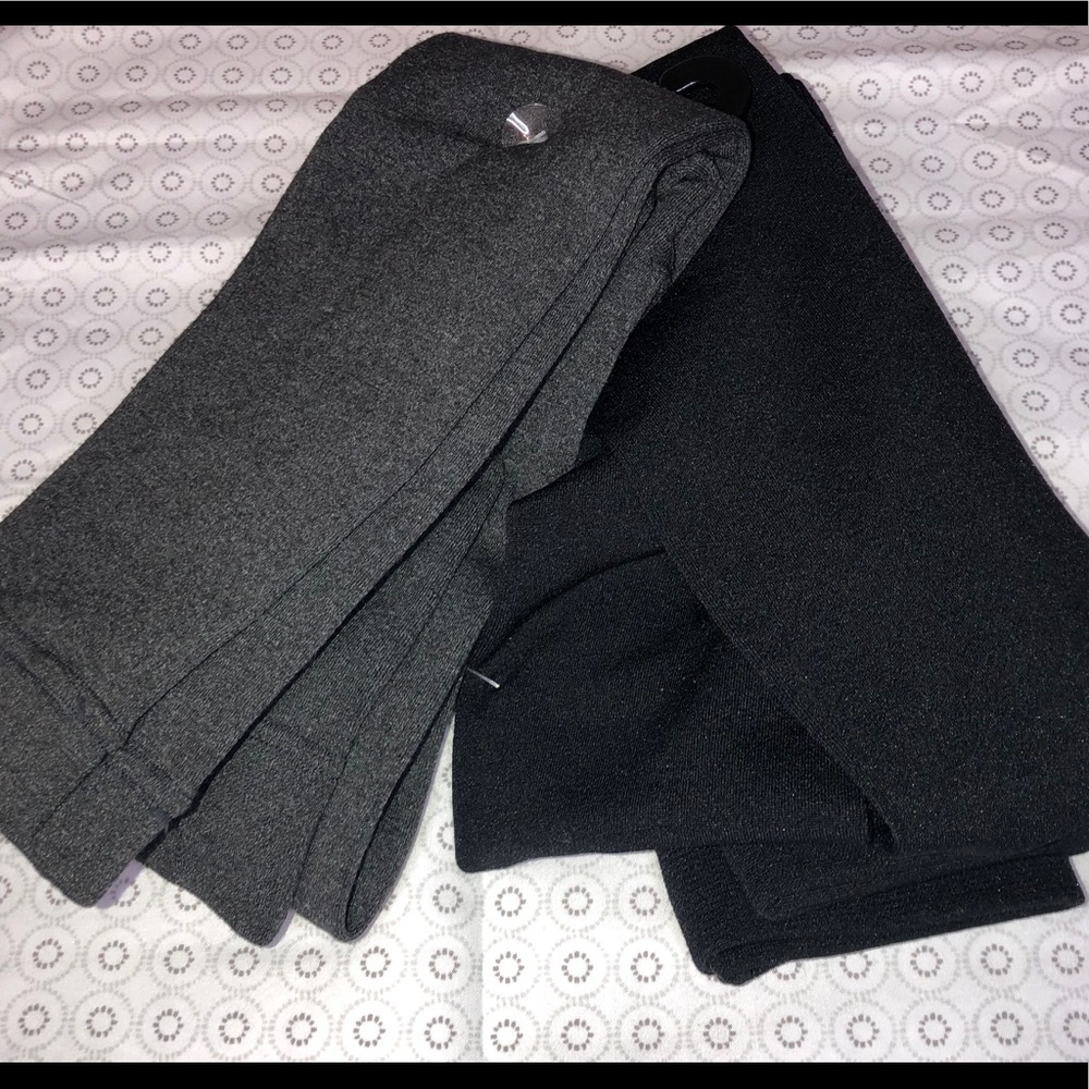 2 pairs leggings (S/M) Black,Gray,high waisted